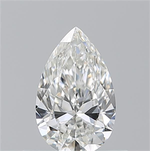 Foto Diamante Natural 0.52 quilates, De pera , Color G, claridad IF y certificado GIA de