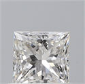 Natural Diamond 0.50 Carats, Princess with  Cut, F Color, VS2 Clarity and Certified by GIA
