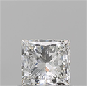 Natural Diamond 0.71 Carats, Princess with  Cut, I Color, VS2 Clarity and Certified by GIA