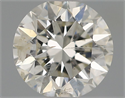 Natural Diamond 0.54 Carats, Round with Excellent Cut, H Color, I1 Clarity and Certified by IGI