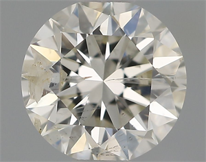 Picture of Natural Diamond 0.54 Carats, Round with Excellent Cut, H Color, I1 Clarity and Certified by IGI