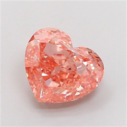 Picture of Lab Grown Diamond 2.51 Carats, Heart with  Cut, Fancy Intense Pink Color, VVS2 Clarity and Certified by IGI