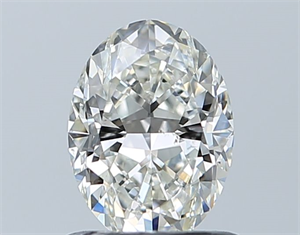 Picture of Natural Diamond 0.90 Carats, Oval with  Cut, H Color, SI1 Clarity and Certified by GIA