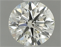 Natural Diamond 0.70 Carats, Round with Excellent Cut, J Color, VVS1 Clarity and Certified by IGI