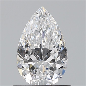 Picture of Natural Diamond 0.73 Carats, Pear with  Cut, D Color, VVS1 Clarity and Certified by GIA