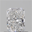 Natural Diamond 0.51 Carats, Radiant with  Cut, E Color, VVS2 Clarity and Certified by GIA