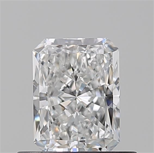 Picture of Natural Diamond 0.51 Carats, Radiant with  Cut, E Color, VVS2 Clarity and Certified by GIA