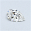 Diamante Natural 0.30 quilates, De pera , Color F, claridad VVS2 y certificado GIA