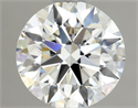Natural Diamond 0.90 Carats, Round with Excellent Cut, H Color, SI1 Clarity and Certified by GIA