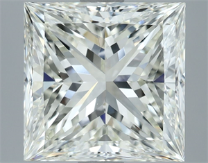 Picture of Natural Diamond 4.02 Carats, Princess with  Cut, I Color, VVS1 Clarity and Certified by IGI