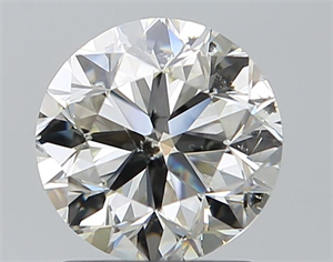 Picture of Natural Diamond 1.51 Carats, Round with Very Good Cut, L Color, SI2 Clarity and Certified by GIA