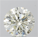 Natural Diamond 5.01 Carats, Round with Excellent Cut, K Color, SI2 Clarity and Certified by IGI