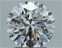 Natural Diamond 2.52 Carats, Round with Excellent Cut, F Color, IF Clarity and Certified by GIA