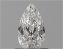 Natural Diamond 0.53 Carats, Pear with  Cut, E Color, VS1 Clarity and Certified by GIA