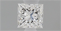 Natural Diamond 0.23 Carats, Princess with  Cut, F Color, VS2 Clarity and Certified by GIA
