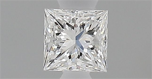 Picture of Natural Diamond 0.23 Carats, Princess with  Cut, F Color, VS2 Clarity and Certified by GIA