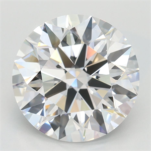 Picture of Lab Grown Diamond 3.11 Carats, Round with Ideal Cut, D Color, VVS1 Clarity and Certified by IGI