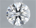 Natural Diamond 0.70 Carats, Round with Excellent Cut, F Color, VVS1 Clarity and Certified by GIA