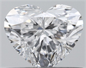 Natural Diamond 0.50 Carats, Heart with  Cut, D Color, SI1 Clarity and Certified by GIA