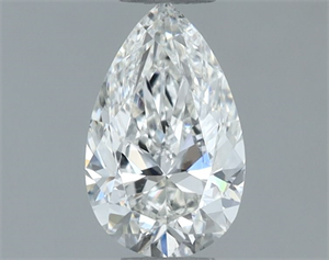 Picture of Natural Diamond 0.50 Carats, Pear with  Cut, H Color, SI1 Clarity and Certified by GIA