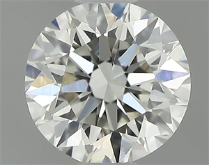 Picture of Natural Diamond 0.50 Carats, Round with Very Good Cut, J Color, VVS1 Clarity and Certified by GIA