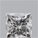 Natural Diamond 1.01 Carats, Princess with  Cut, F Color, SI1 Clarity and Certified by GIA