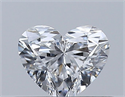 Natural Diamond 0.36 Carats, Heart with  Cut, D Color, VVS1 Clarity and Certified by GIA