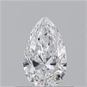 Natural Diamond 0.50 Carats, Pear with  Cut, E Color, VS1 Clarity and Certified by GIA