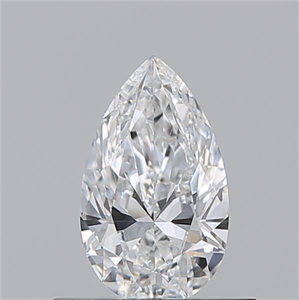 Picture of Natural Diamond 0.50 Carats, Pear with  Cut, E Color, VS1 Clarity and Certified by GIA