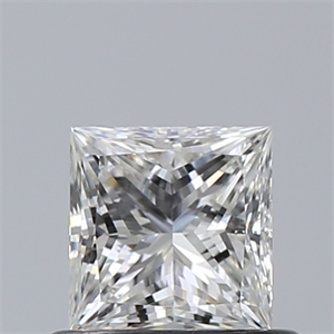Picture of Natural Diamond 0.54 Carats, Princess with  Cut, G Color, VS2 Clarity and Certified by GIA