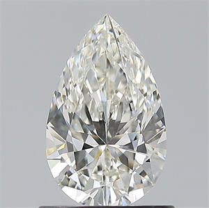 Picture of Natural Diamond 0.81 Carats, Pear with  Cut, I Color, IF Clarity and Certified by GIA