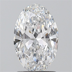 Picture of Natural Diamond 1.24 Carats, Oval with  Cut, D Color, VS2 Clarity and Certified by GIA