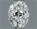 Natural Diamond 0.60 Carats, Oval with  Cut, I Color, SI1 Clarity and Certified by GIA