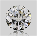 Natural Diamond 1.01 Carats, Round with Excellent Cut, K Color, VS2 Clarity and Certified by GIA