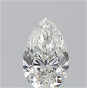 Natural Diamond 0.50 Carats, Pear with  Cut, H Color, VS2 Clarity and Certified by GIA