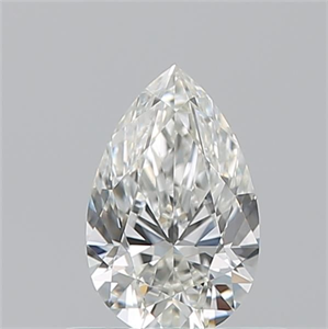 Picture of Natural Diamond 0.50 Carats, Pear with  Cut, H Color, VS2 Clarity and Certified by GIA