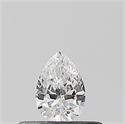 Diamante Natural 0.18 quilates, De pera , Color D, claridad SI2 y certificado GIA