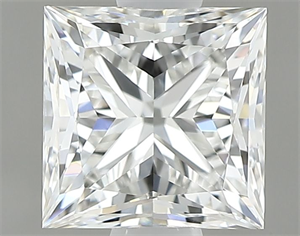Picture of Natural Diamond 0.80 Carats, Princess with  Cut, H Color, VVS1 Clarity and Certified by GIA