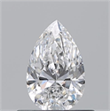 Diamante Natural 0.50 quilates, De pera , Color D, claridad VS2 y certificado GIA