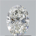 Natural Diamond 0.70 Carats, Oval with  Cut, G Color, VVS2 Clarity and Certified by GIA