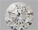Natural Diamond 0.70 Carats, Round with Very Good Cut, H Color, SI1 Clarity and Certified by GIA