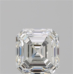 Foto Diamante Natural 1.51 quilates, Asscher , Color I, claridad SI1 y certificado GIA de