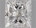 Diamante Natural 0.31 quilates, Princesa , Color F, claridad VS2 y certificado GIA