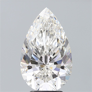 Picture of Natural Diamond 4.05 Carats, Pear with  Cut, G Color, IF Clarity and Certified by GIA