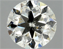 Natural Diamond 1.00 Carats, Round with Very Good Cut, I Color, SI2 Clarity and Certified by HRD