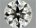 Natural Diamond 1.00 Carats, Round with Very Good Cut, I Color, SI2 Clarity and Certified by HRD