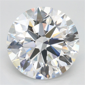 Picture of Lab Grown Diamond 4.06 Carats, Round with Excellent Cut, D Color, VVS1 Clarity and Certified by GIA
