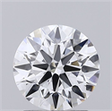 Lab Grown Diamond 1.72 Carats, Round with Ideal Cut, D Color, VVS1 Clarity and Certified by IGI