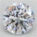 Lab Grown Diamond 2.04 Carats, Round with Ideal Cut, D Color, VVS2 Clarity and Certified by IGI
