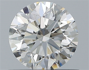 Picture of Natural Diamond 0.72 Carats, Round with Excellent Cut, H Color, IF Clarity and Certified by GIA